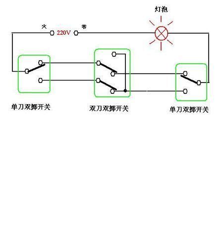 三控一灯接线图图片