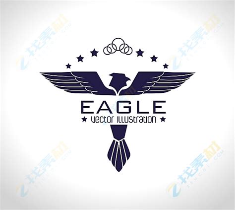 黑白老鹰logo设计矢量图片(图片ID:1144959)_-logo设计-标志图标-矢量素材_ 素材宝 scbao.com