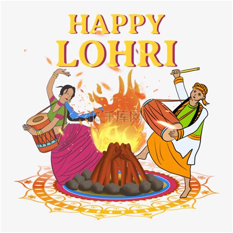 lohri印度节日跳舞素材图片免费下载-千库网