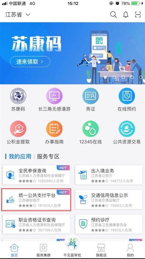 江苏政务服务app怎么交学费 缴纳学费操作方法_历趣