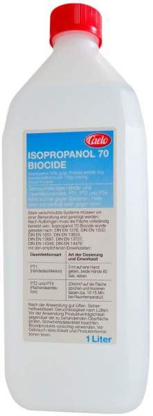 Isopropanol 70 % Biocide Caelo Hv Packung 1000 ml kaufen | Volksversand ...