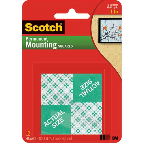 Mounting Squares 1 Inch 16 1In Squares Per Pk - MMM111 | 3M Company ...