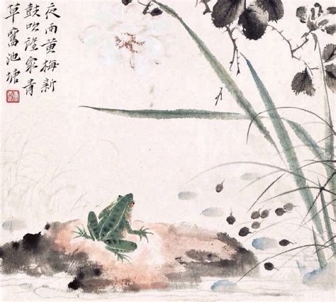 黄梅时节家家雨，青草池塘处处蛙。