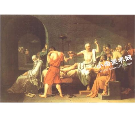 路易•大卫《苏格拉底之死》油画高清大图赏析 - 小南美术网