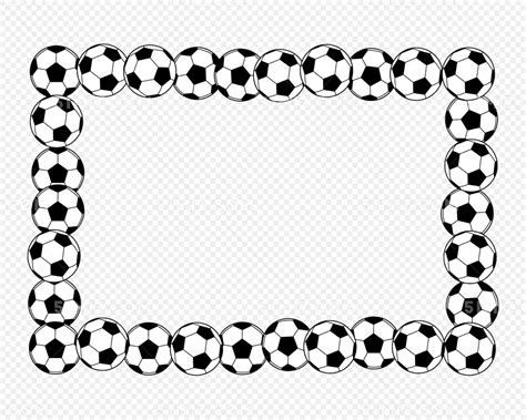 足球边框黑白图片素材免费下载 - 觅知网