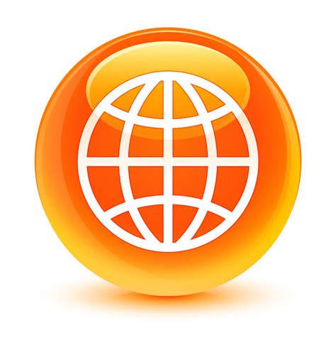 36067493 – world icon glassy orange button – PDM パシフィック・ディベロップメント アンド ...
