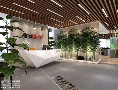 杭州科技公司办公室装修设计效果图_岚禾办公室设计