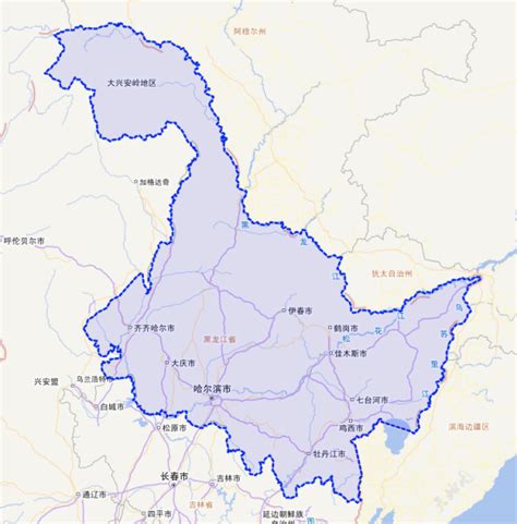 黑龙江河流地图图片