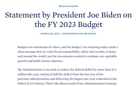 拜登这四年 | FY2023预算提案出炉：