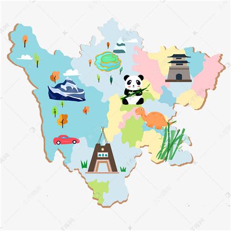 四川地图图片