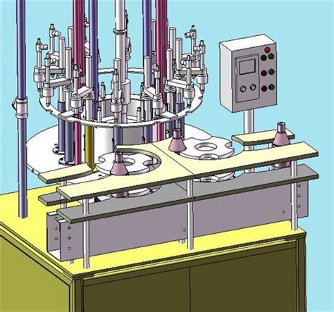 旋转型灌装机总体设计(含CAD零件装配图,PROE三维图)||机械机电