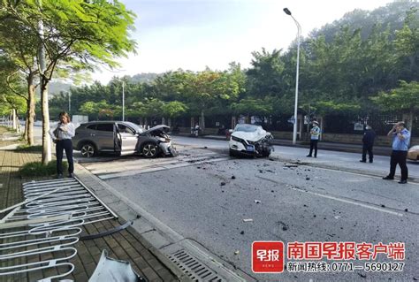 南宁青环路发生车祸，车辆受损严重！一司机为孕妇