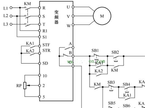 变频器控制电动机正反转电路及参数设置 - 21ic电子网