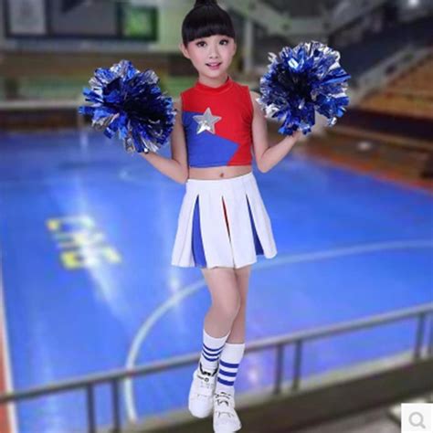 新款篮球足球宝贝啦啦队服啦啦操服装表演服学生儿童拉拉队演出服-阿里巴巴