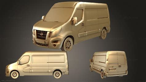 Vehicles - Nissan NV400 mr, CARS_2750. 3D stl model for CNC