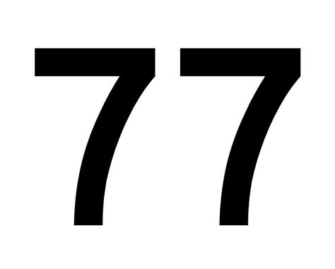 Number 77 (number seventy-seven) Anniversary celebration design with a ...