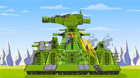 坦克世界动画：钢轨朵拉坦克vs恶魔坦克，苏军KV99坦克即将出发！坦克动画_腾讯视频