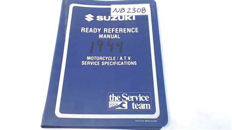 99954-58940 Suzuki 1994 "R" Model Ready Reference Service ...