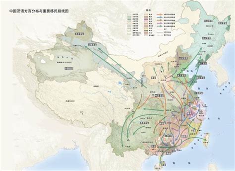 中国方言地图图片