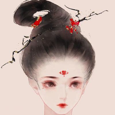 qq头像女生古风唯美 手绘图片