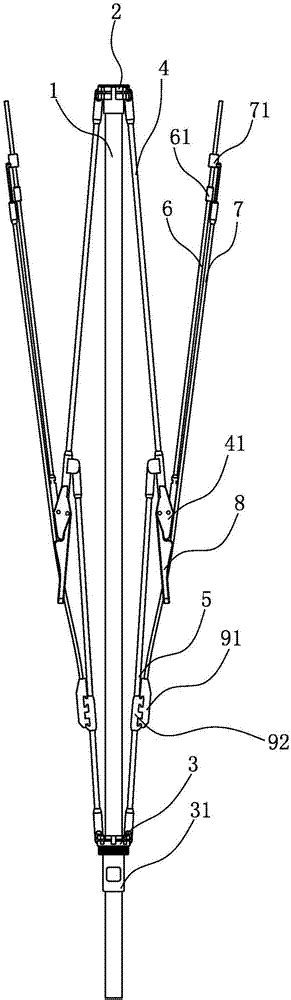 一种反向伞及其伞骨连接结构的制作方法