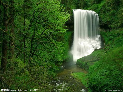 高山流水摄影图__山水风景_自然景观_摄影图库_昵图网nipic.com