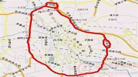 天津新外环规划详细图,20天津外环线范围图,天津新外环线范围图_大山谷图库