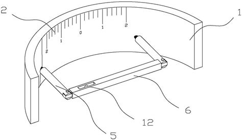 一种弧形建筑构件弧度测量工具的制作方法