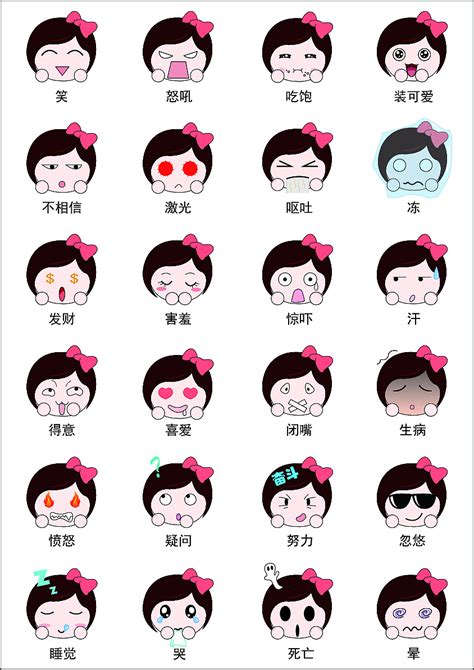 24种卡通表情|动漫|网络表情|christine69 - 原创作品 - 站酷 (ZCOOL)