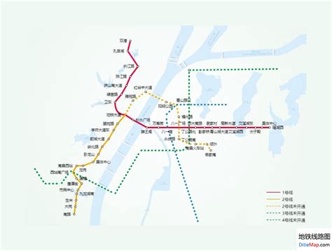 南昌地铁 - 地铁线路图
