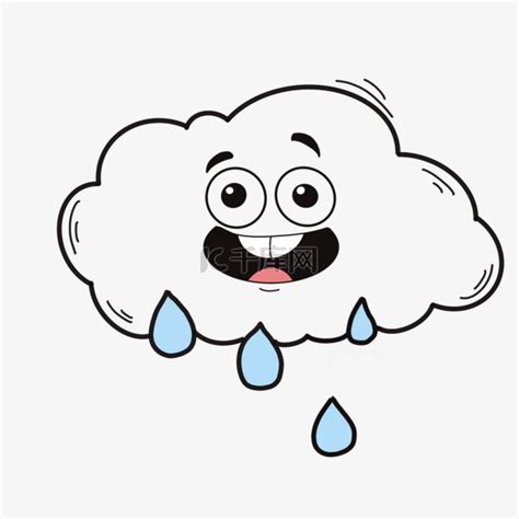 下雨表情包图片