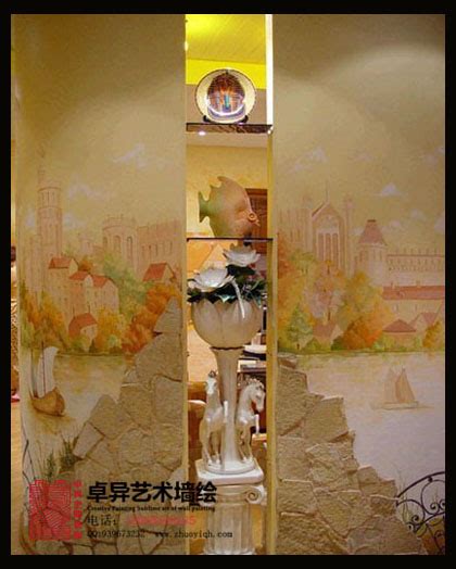 【酒店】康宏酒店 - 商业场所壁画 - 济南卓异墙绘--手绘墙|济南墙绘|济南墙体彩绘|济南墙绘公司|手绘壁画