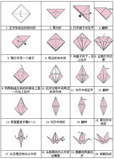 最简单千纸鹤折法6步-百度经验