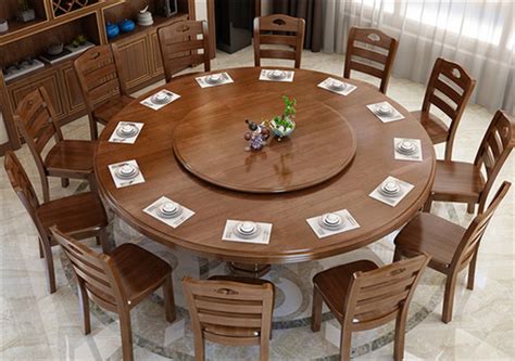 酒店大圆桌饭店PVC餐桌可折叠圆台面多层板酒席10人12人宴会圆桌-阿里巴巴