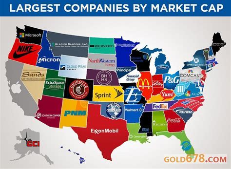 2016美国各州最大企业榜:“巨无霸”仍是“巨无霸”