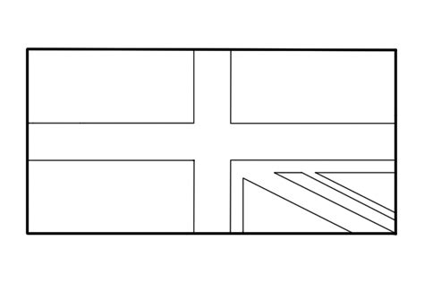 英国国旗简笔画步骤图_国旗