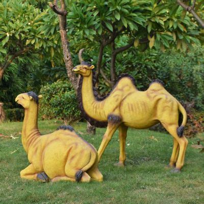 沙漠铜骆驼雕塑，骆驼动物雕塑-新乐市神匠雕塑艺术品销售中心