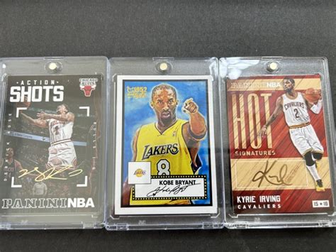 2015 Panini SP Kobe Bryant 三大标王 科比布莱恩特 凯里欧文 德里克罗斯 签字签名 珍藏印签 大比例珍藏 打包lot ...