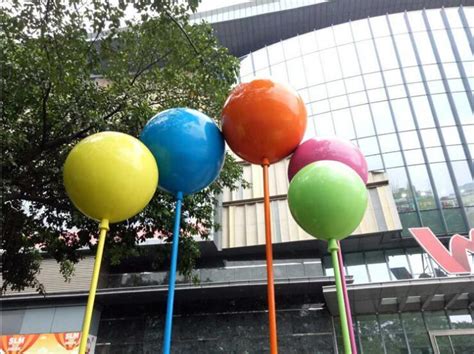 玻璃钢雕塑气球组合公园商业购物广场活动美陈装饰气球雕塑摆件-阿里巴巴
