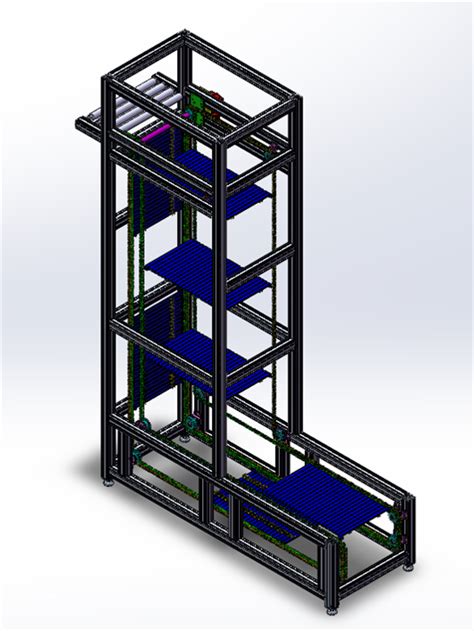 【非标数模】电机链条升降机构3D图纸 Solidworks设计_SolidWorks_电机-仿真秀干货文章