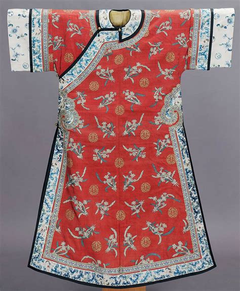 清朝平民女子服饰 天蓝色刺绣对襟女褂系列╭★肉丁网