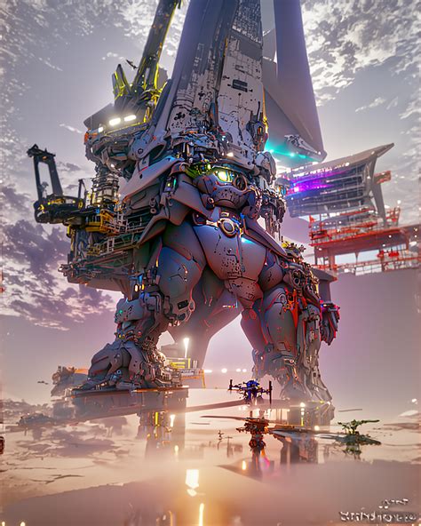 AI绘画-超时空之未来机甲战神_皮卡索的绘画梦-站酷ZCOOL