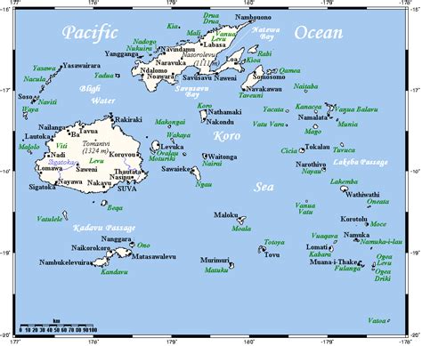 斐济群岛地图 - 斐济地图 - 地理教师网