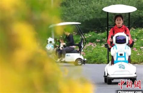 湖北襄阳：伴游机器人现身城市公园_中国机器人网