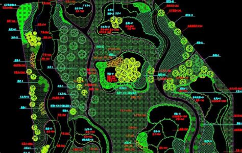 CAD绘制景观设计图,某景观设计竣工CAD图纸学习借鉴 - 蓝图分享网