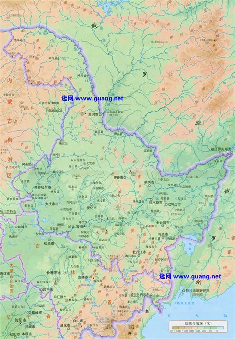 清朝 黑龙江地图全图高清版-历史地图网