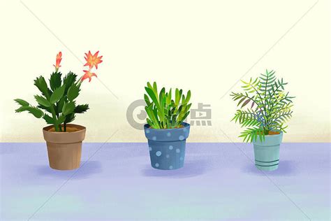 植物盆栽插画原画450*300图片素材免费下载-编号44686-潮点视频
