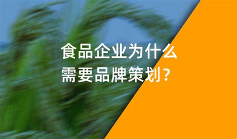 食品企业为什么需要品牌策划？