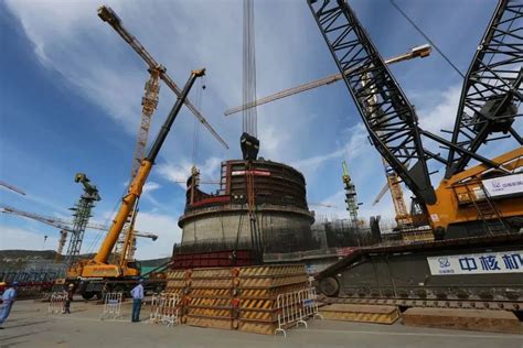 净重第一！三门核电3号机组核岛钢制安全壳一环顺利吊装就位