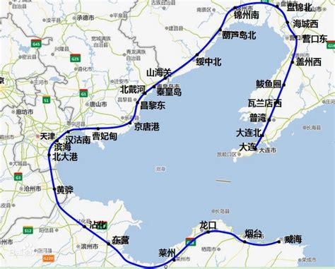 环渤海城际铁路路线规划及建设进展- 大连本地宝